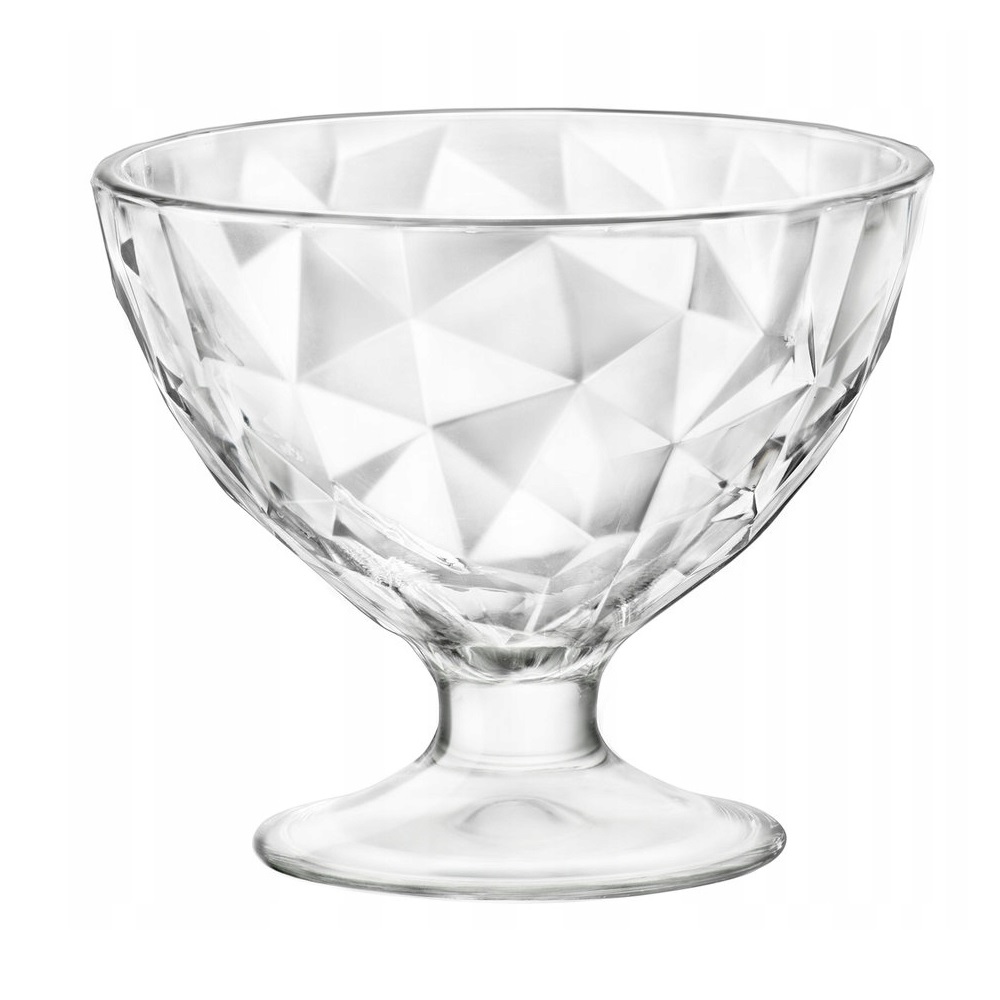 Ποτήρι Γυάλινο Παγωτού 220ml Ø10,2xH8,6cm Junior Diamond Bormioli Rocco 00.10183 - 