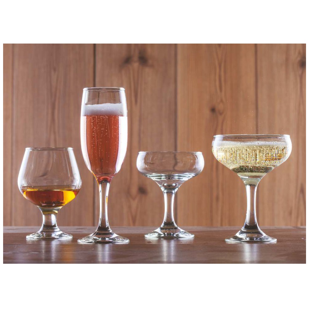 Ποτήρι Champagne Γυάλινο Διάφανο 230ml Ø10xH13,1cm Kouros Uniglass 96502 - 2