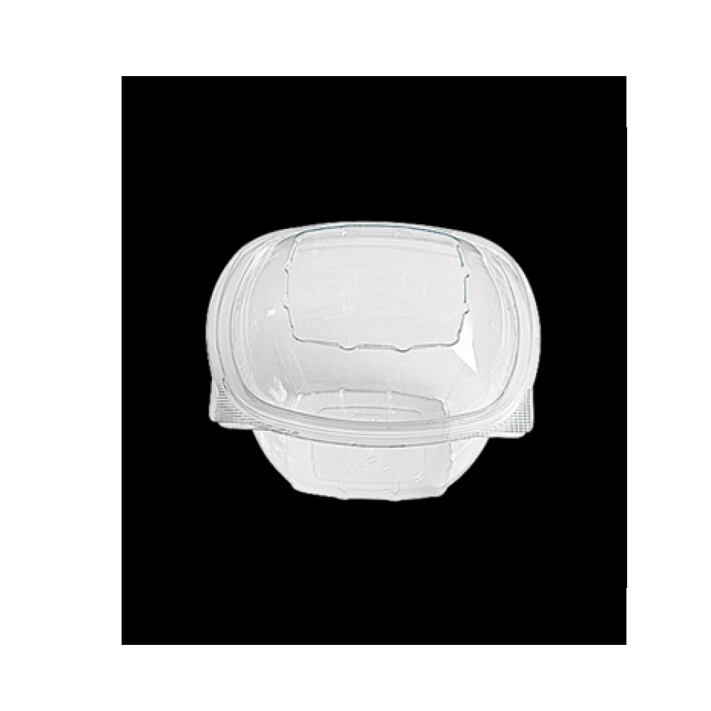 Σκεύος Σαλάτας Diamond PET 1000ml Φ16,1xH10,7cm Διάφανο Με Ενσωματωμένο Καπάκι (Πακέτο 100τμχ) Tefaco 002449 - 