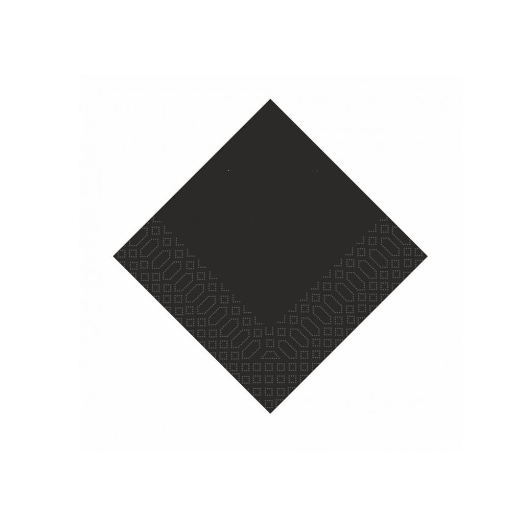 Χαρτοπετσέτα Πολυτελείας Μαύρη 1φυλλη 20x20cm 18gsm 720τμχ Finezza 02-ΑΤ-31 - 