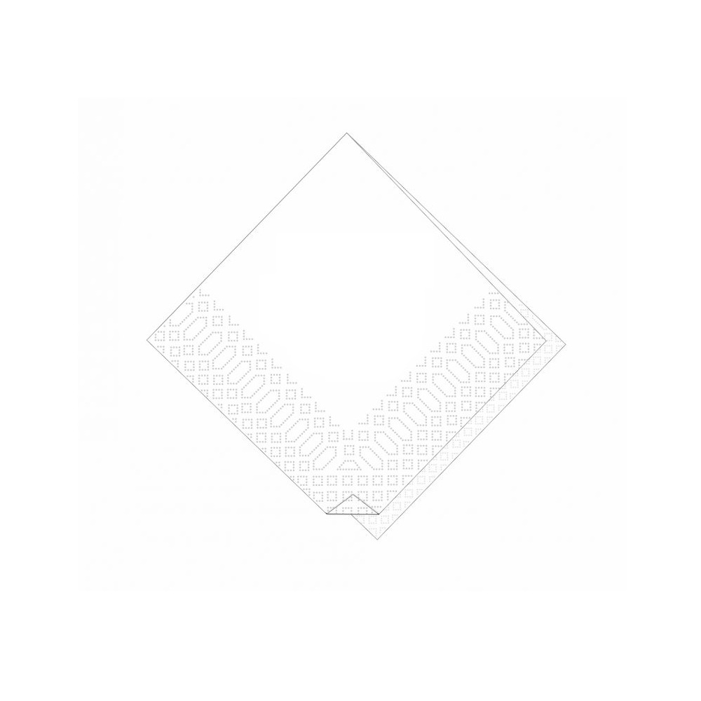 Χαρτοπετσέτες Λευκές 1 Φύλλου 20x20cm 18gsm Πολυτελείας 720τμχ Finezza 02-ΑΤ-26 - 