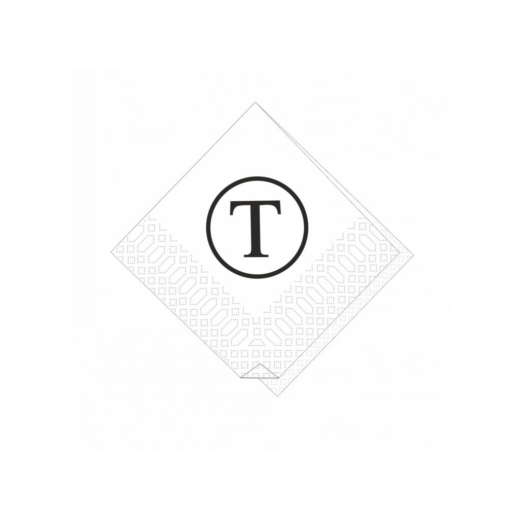 Χαρτοπετσέτες Λευκές 1 Φύλλου 20x20cm 18gsm Πολυτελείας 720τμχ Finezza 02-ΑΤ-26 - 2