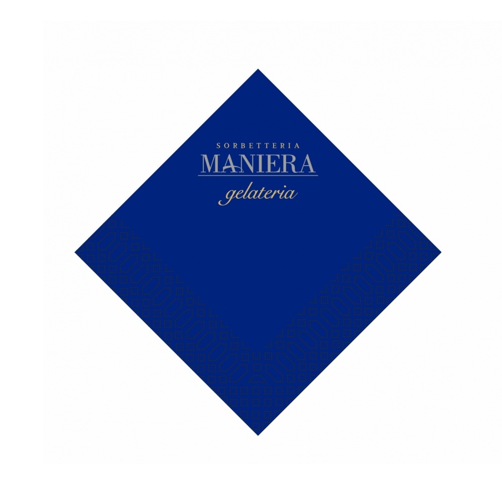 Χαρτοπετσέτες Πολυτελείας Μπλε 1 Φύλλου 24x24cm 20gsm 500τμχ Finezza 2Π-ΑΤ-10 - 2