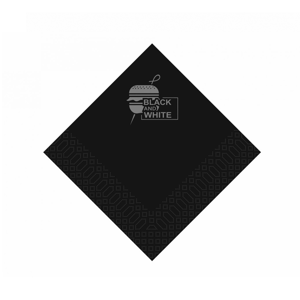 Χαρτοπετσέτες Πολυτελείας Μαύρες 2 Φύλλων 40x40cm Finezza 85τμχ 4Α-ΑΤ-36 - 2