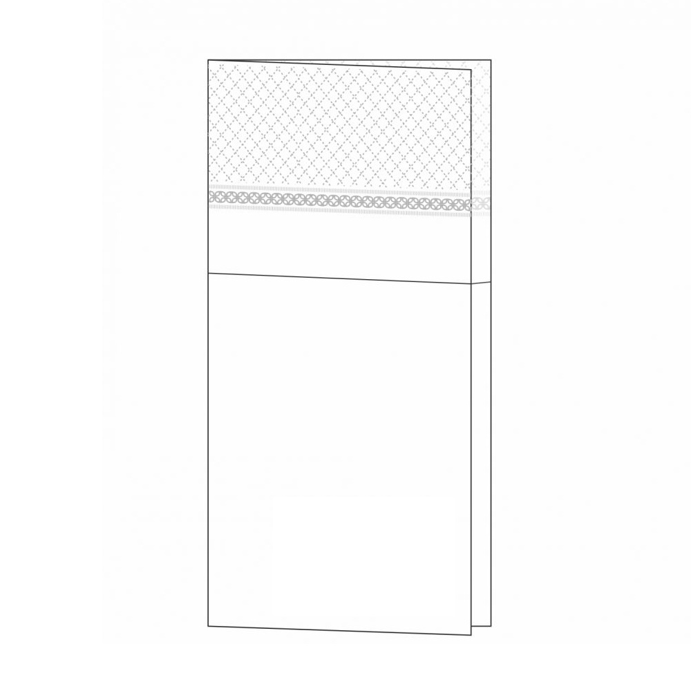 Χαρτοπετσέτες Πολυτελείας Λευκές 2 Φύλλων 40x40cm Φάκελος 100τμχ Finezza 4Α-ΑΤ-10 - 