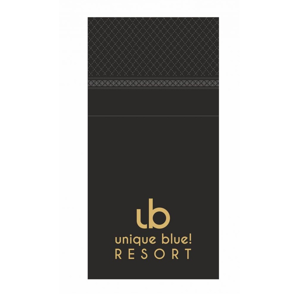 Χαρτοπετσέτες Πολυτελείας Μαύρες 2 Φύλλων 40x40cm Φάκελος 100τμχ Finezza 4Α-ΑΤ-26 - 2