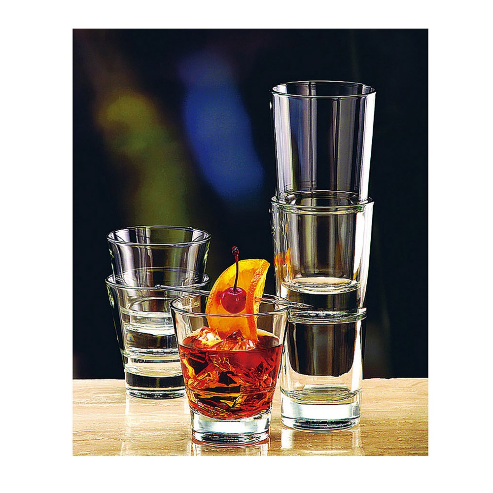 Ποτήρι Γυάλινο Beverage 410ml Ø7,9xH16,8cm Στοιβαζόμενο Endeavor Onis 40.15714 - 2