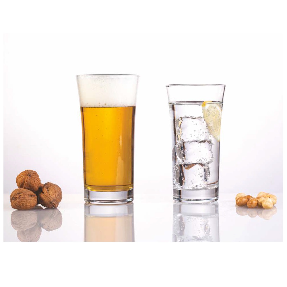 Ποτήρι Μπίρας Γυάλινο Διάφανο 475ml Ø8,4xH16,5cm Hermes Uniglass 92521 - 2