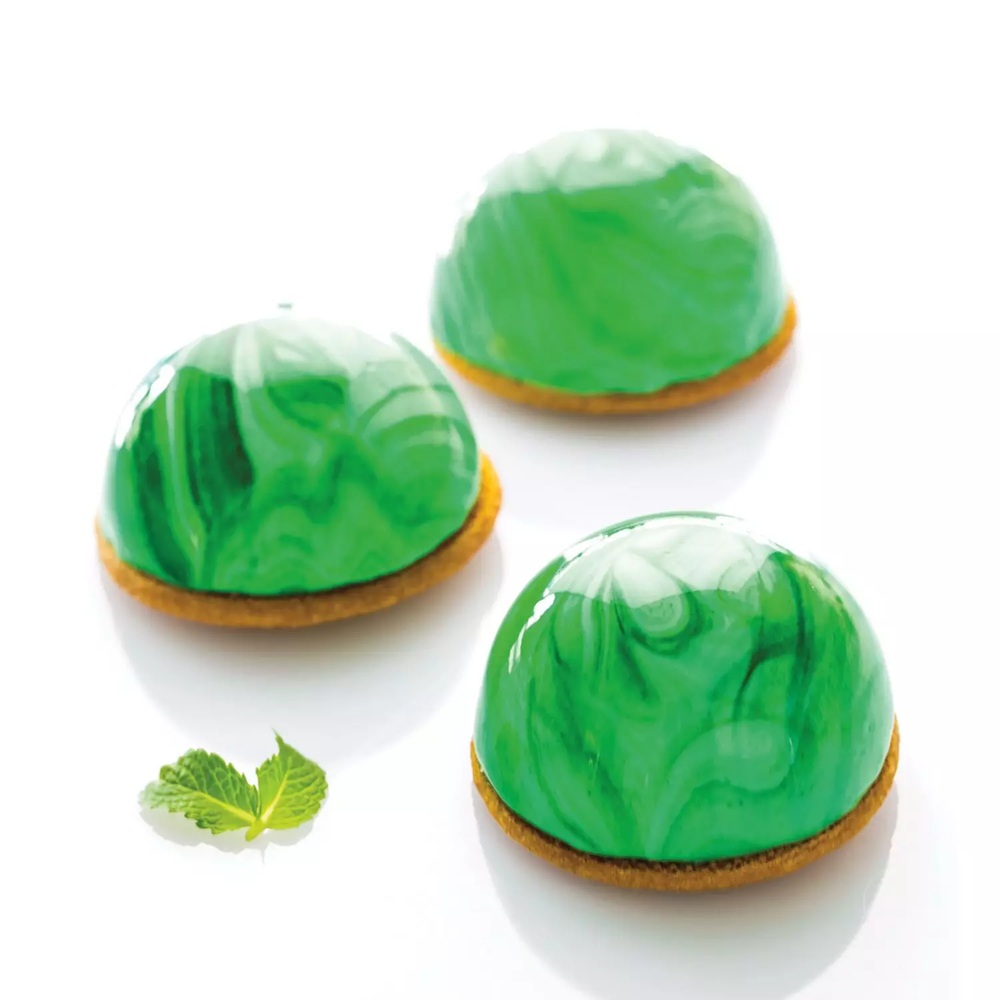 Φόρμα Σιλικόνης Ημισφαίριο Ø80mm 5x120ml 600ml Συνολική Silikomart SF001 20.001.00.0060 - 4