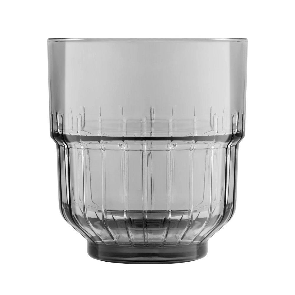 Ποτήρι Γυάλινο Γκρί Rocks 266ml Ø8,8xH10,1cm LinQ ONIS 40.00104 - 