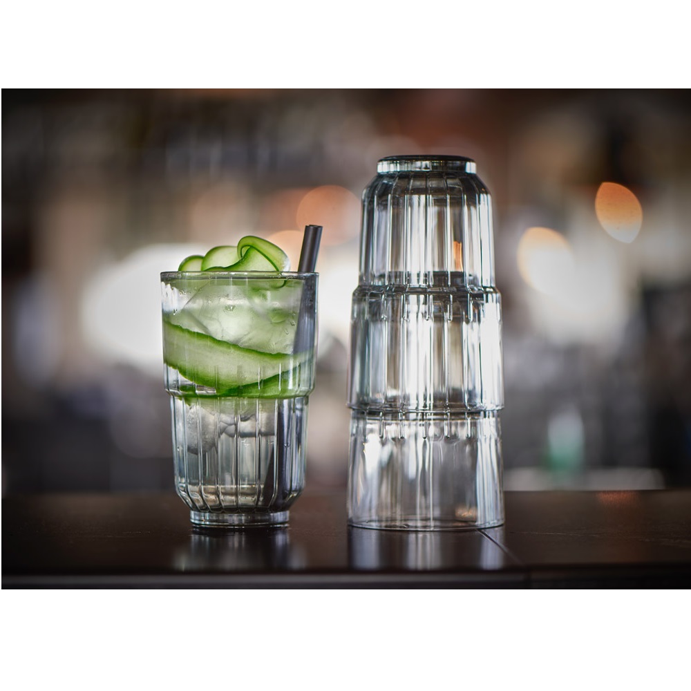 Ποτήρι Γυάλινο Γκρί Beverage 296ml Ø13,4xH7,9cm LinQ ONIS 40.00102 - 3