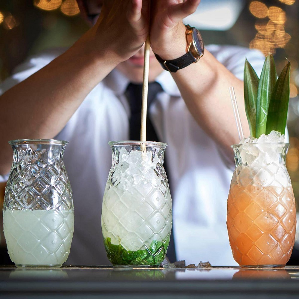 Ποτήρι Γυάλινο Cocktail Peanapple 480ml Ø8xH14cm Tiki ONIS 37.56880 - 3