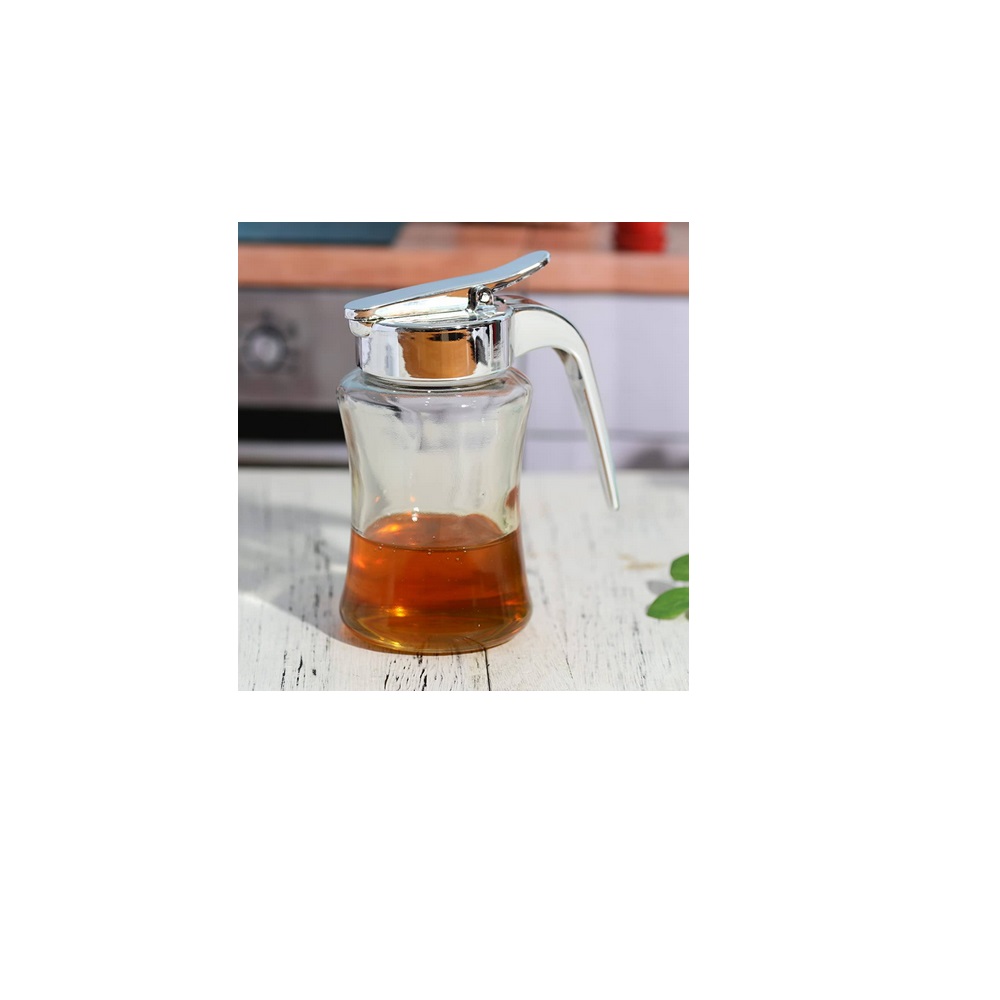 Διανεμητής-Μελιέρα Γυάλινη/Ανοξείδωτη 220ml Φ7xH12,5cm Sino GTSA 45-66180 - 5