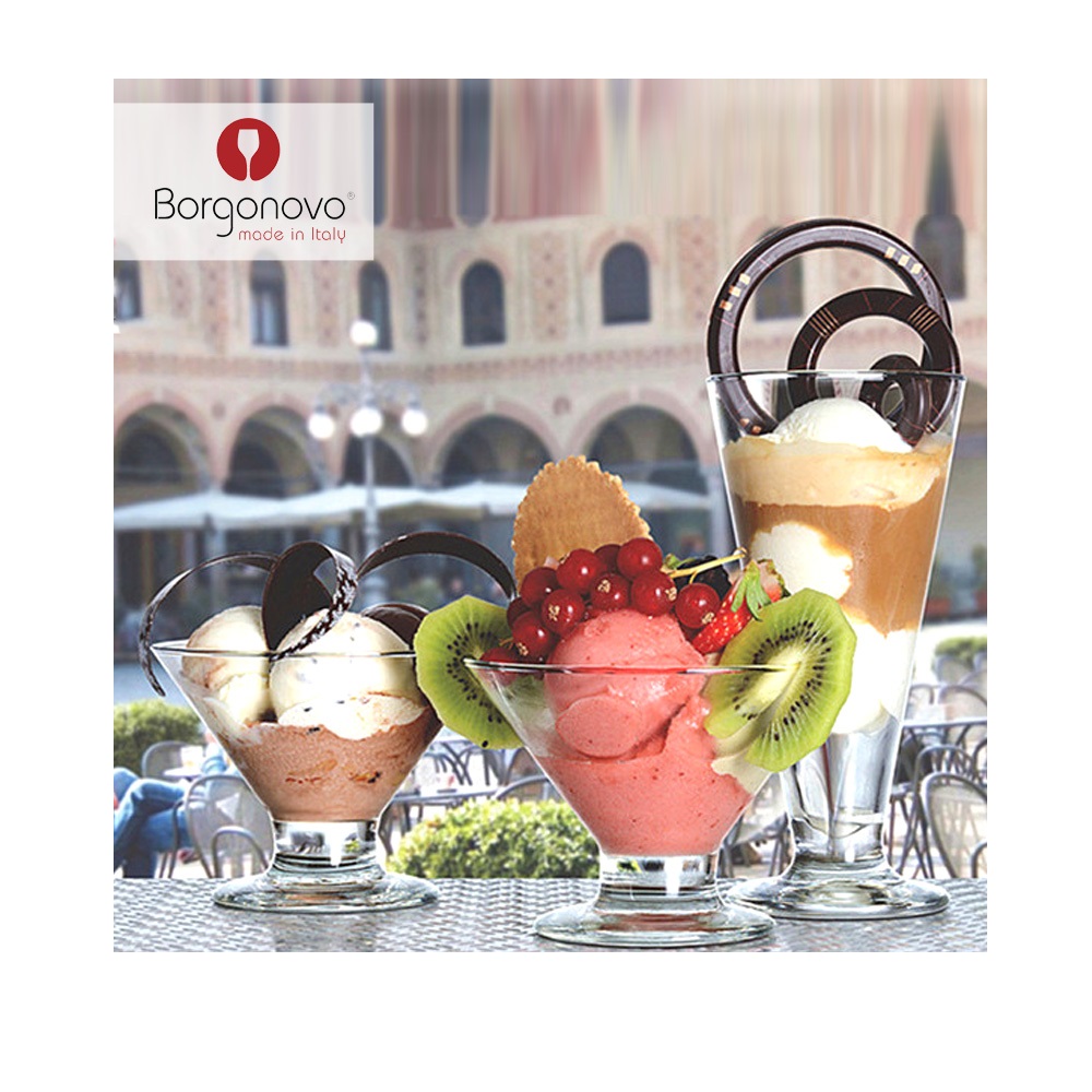 Ποτήρι Γυάλινο Παγωτού 230ml Ø11,2xH8,5cm Vicenza Borgonovo 01.44067 - 2