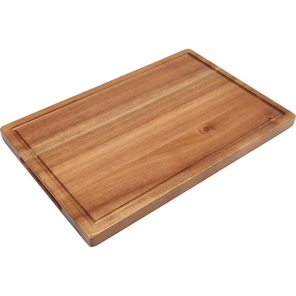 Πλατό Σερβιρίσματος Με Αυλάκι 34x22xH2cm Ξύλο Ακακίας Genware 34.60088 - 