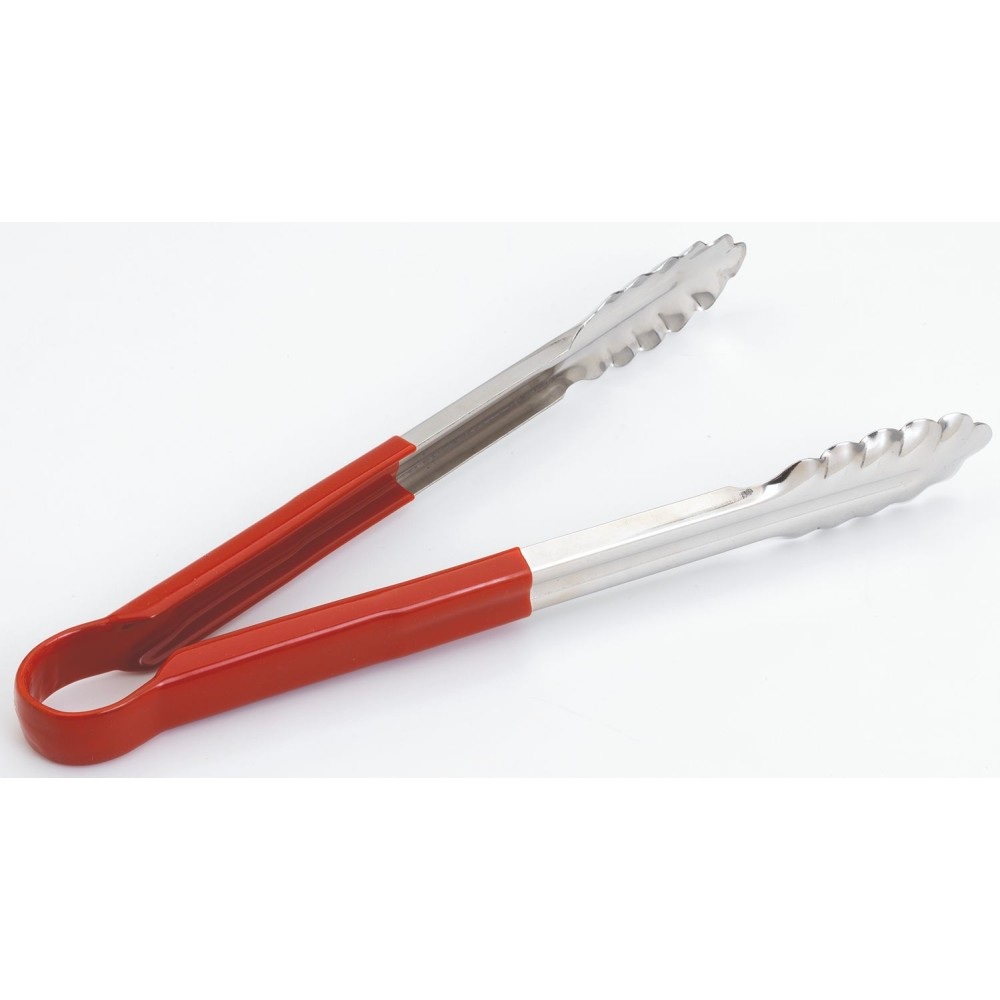 Λαβίδα Κουκουνάρα Ανοξείδωτο Ατσάλι 31cm Κόκκινη Λαβή GTSA 53-612 - 
