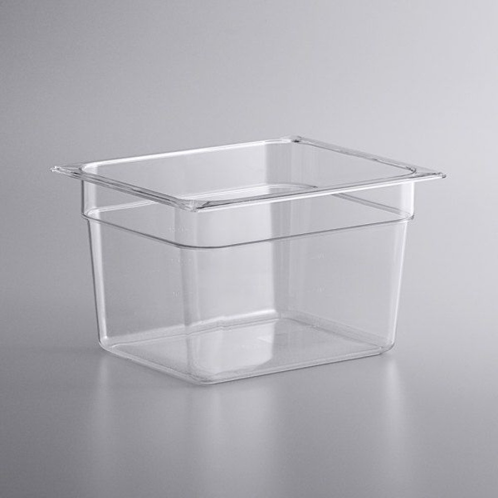 Δοχείο Gastronorm Διάφανο Polycarbonate GN 1/2 (32,5x26,5xH20cm) GTSA PC-7128 - 