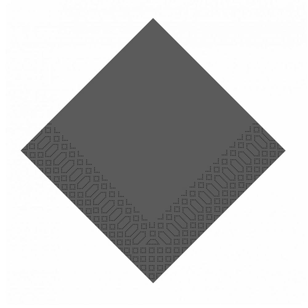 Χαρτοπετσέτα Πολυτελείας 2Φ Ανθρακί 33x33cm | 16,5gsm | 85τμχ Finezza 3Α-ΑΤ-63 - 