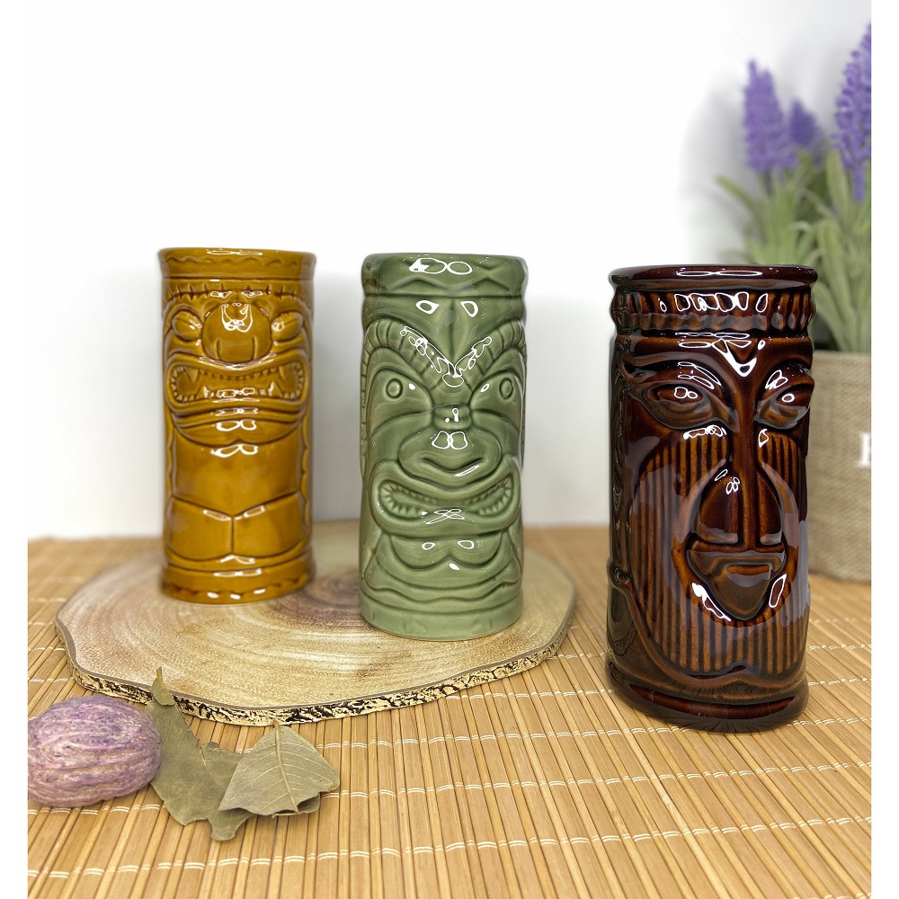 Σετ 3 Ποτήρια Κεραμικά Cocktail 250ml Ø6,7xH14,2cm Tiki APS Bar Supply 28.00144 - 2