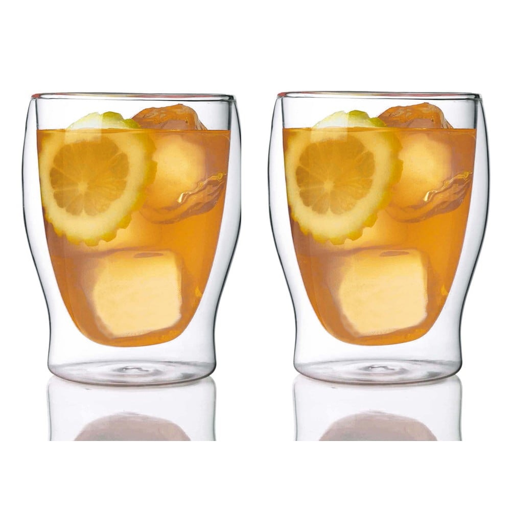 Ποτήρια Κρυσταλλίνης Διπλού Τοιχώματος 350ml Ø9xH11,5cm Σετ 2 τμχ Thermic Glass Luigi Bormioli 08.00116 - 2