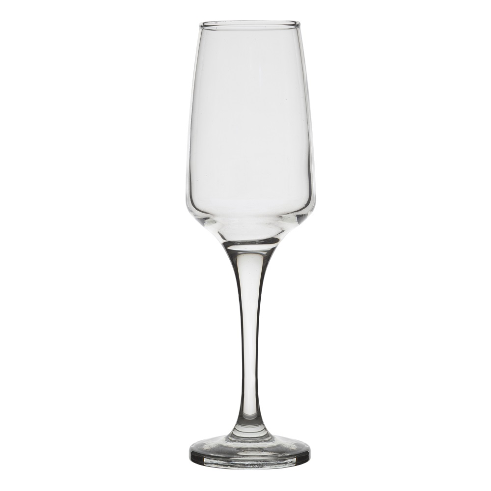 Ποτήρι Champagne Γυάλινο Διάφανο 220ml Ø6,5xH21,6cm King Uniglass 96512 - 