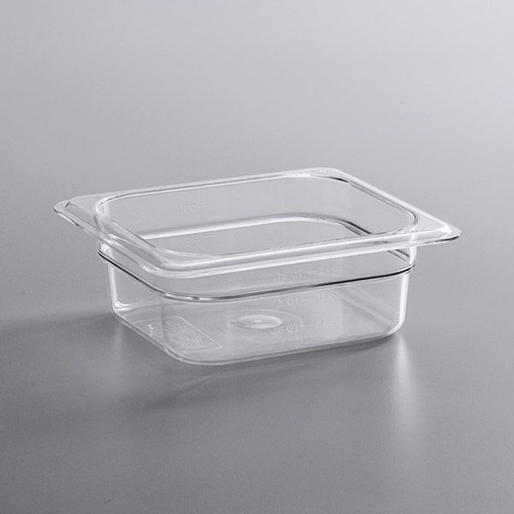 Δοχείο Gastronorm Διάφανο Polycarbonate GN 1/6 (17,3x16,2xH6,5cm) GTSA PC-7162 - 