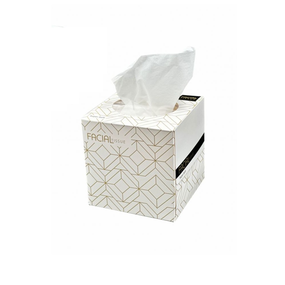 Χαρτομάντιλα Κουτιού Κύβος 2φυλλα Λευκά Facial Tissues 80τμχ Finezza ΡΟ-ΧΥ-31 - 