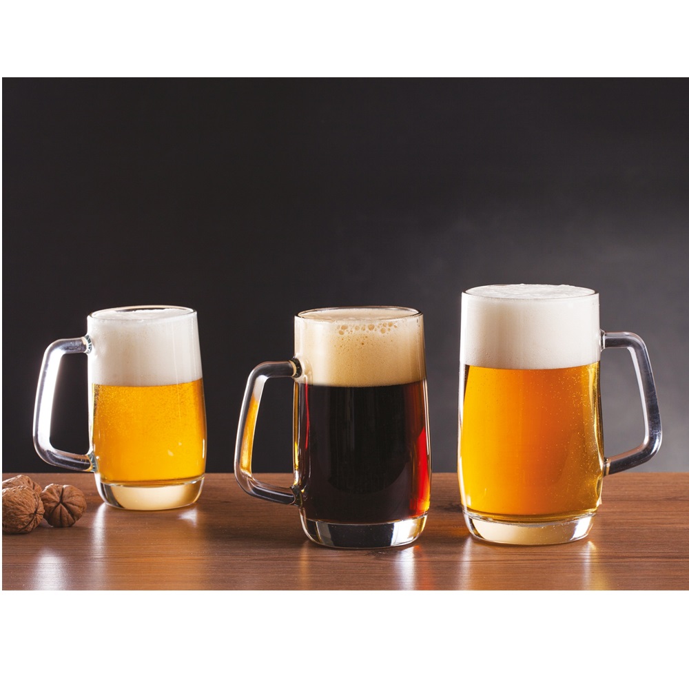 Ποτήρι Γυάλινο Μπίρας Διάφανο 370ml Φ7,2xH13,1cm Prince Uniglass 50831 - 2