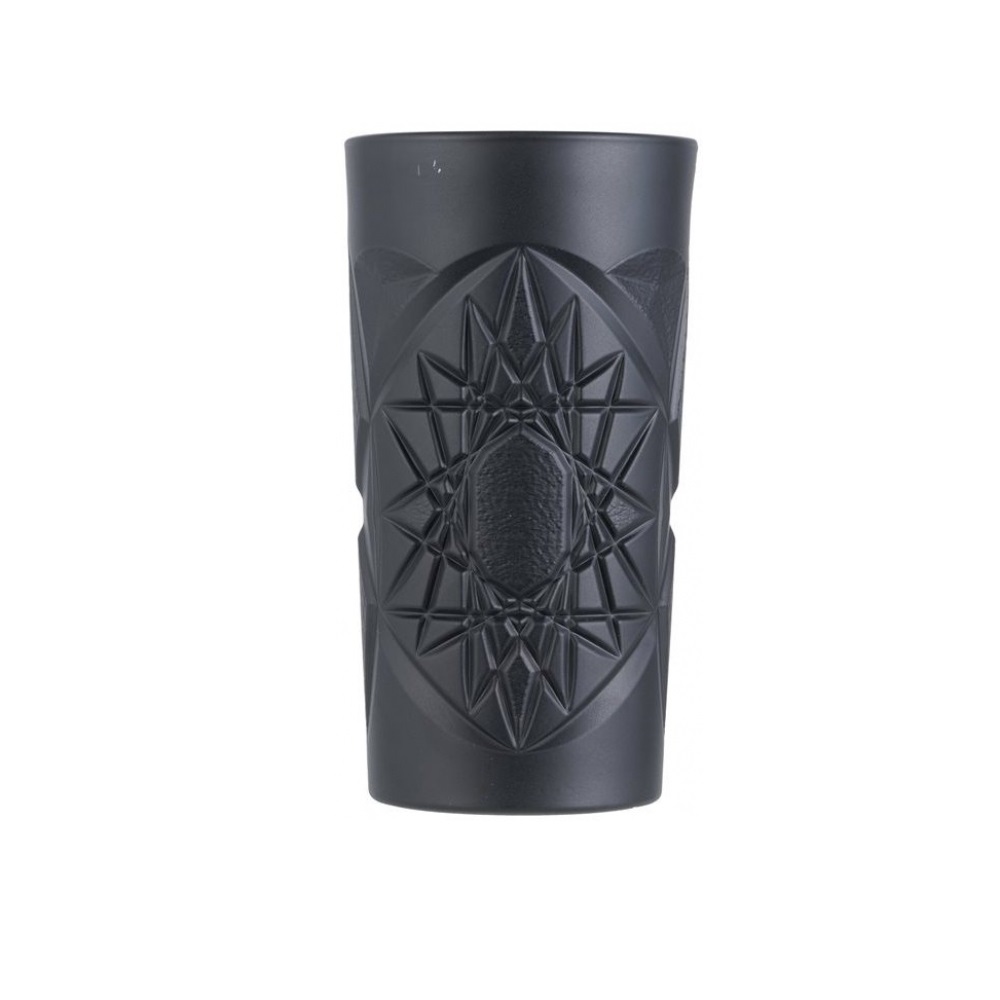 Ποτήρι Νερού Γυάλινο Μαύρο Ματ 450ml Ø8,3xH15,6cm Funky Uniglass 51510CF008 - 1