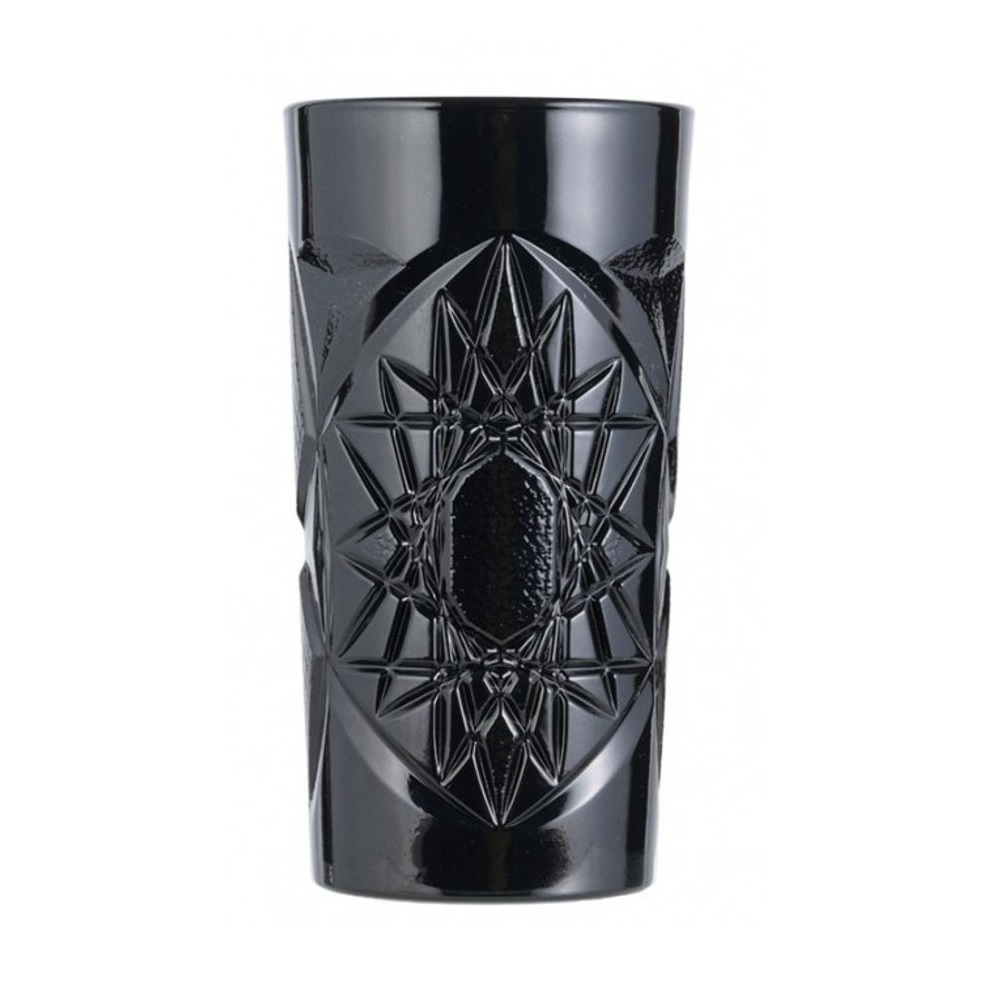 Ποτήρι Νερού Γυάλινο Μαύρο 450ml Ø8,3xH15,6cm Funky Uniglass 51510CF08 - 1