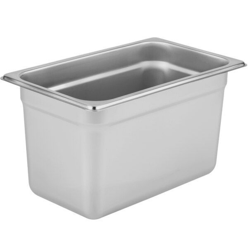 Δοχείο Gastronorm Ανοξείδωτο 18/8 GN 1/4 (26,2x16,2xH15cm) GTSA 15-6146 - 