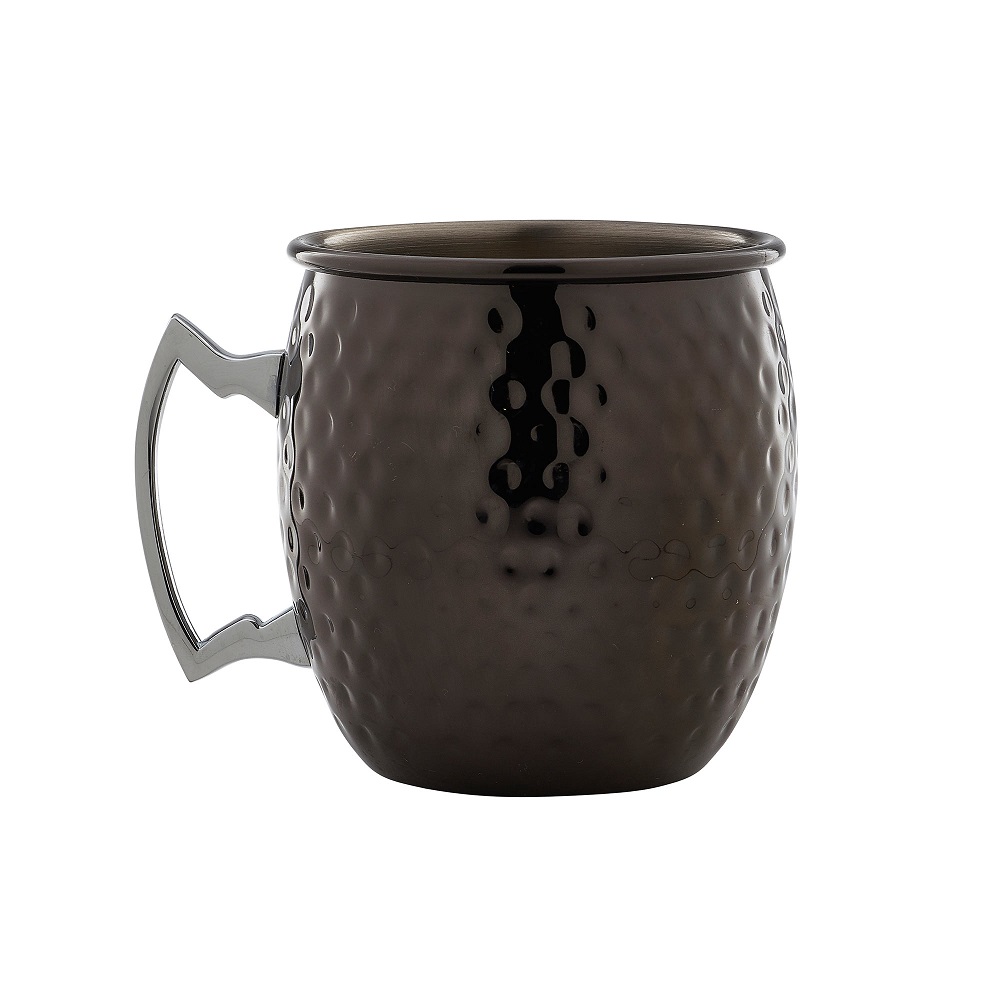 Κούπα Σφυρήλατη Μαύρη Ανοξείδωτη 550ml Ø8,5xH9,5cm BGM550 Gun Metal Genware 34.60071 - 