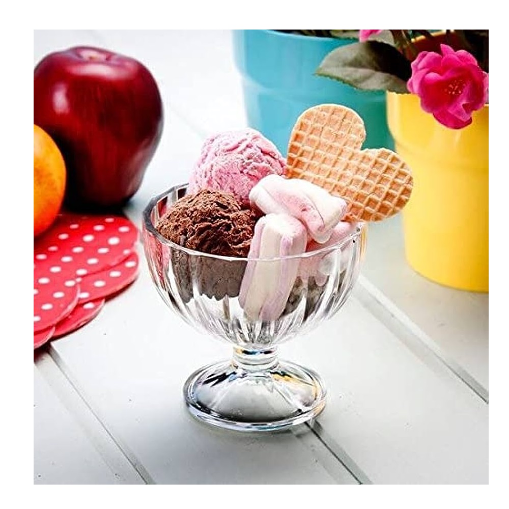 Ποτήρι Γυάλινο Παγωτού 260ml Ø10,4xH9,5cm Alaska Bormioli Rocco 00.10044 - 3