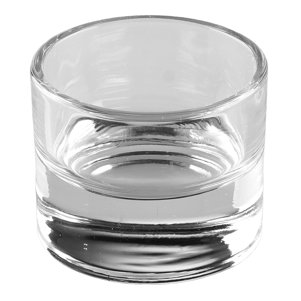 Βάση Ρεσώ Στρογγυλή Γυάλινη Διάφανη Φ4,9xH3,9cm Uniglass 36001 - 
