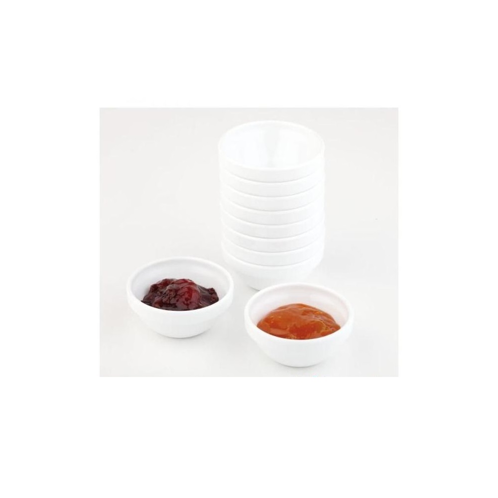 Μπολάκι-Ντιπάκι Άσπρο Μελαμίνης 20ml Ø6xH2,5cm Casual APS Bar Supply 27.83880 - 3