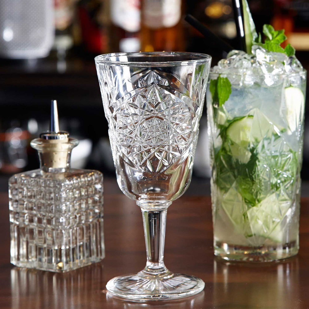 Ποτήρι Γυάλινο Κρασιού 300ml Ø8,8xH17,9cm Hobstar Onis 37.20044 - 3