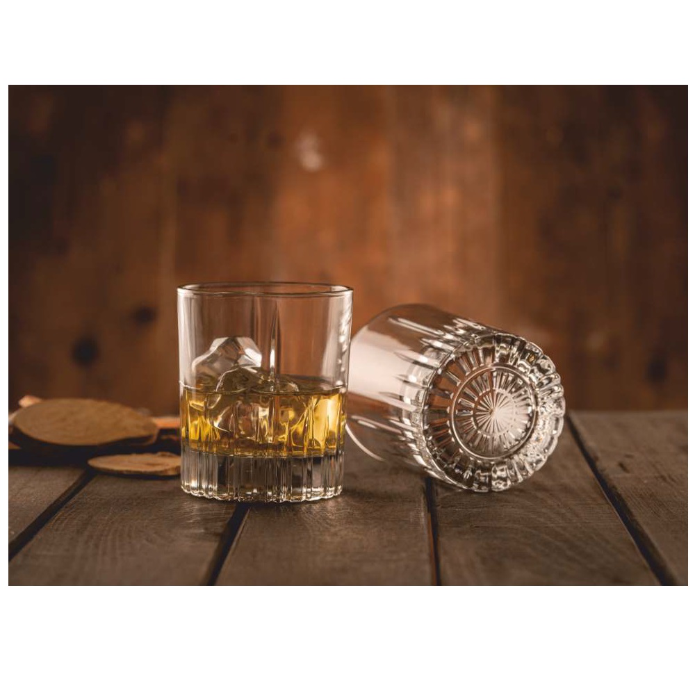 Ποτήρι Whisky Γυάλινο Διάφανο 340ml Ø8,5xH9,9cm Kalita Uniglass 53520 - 2