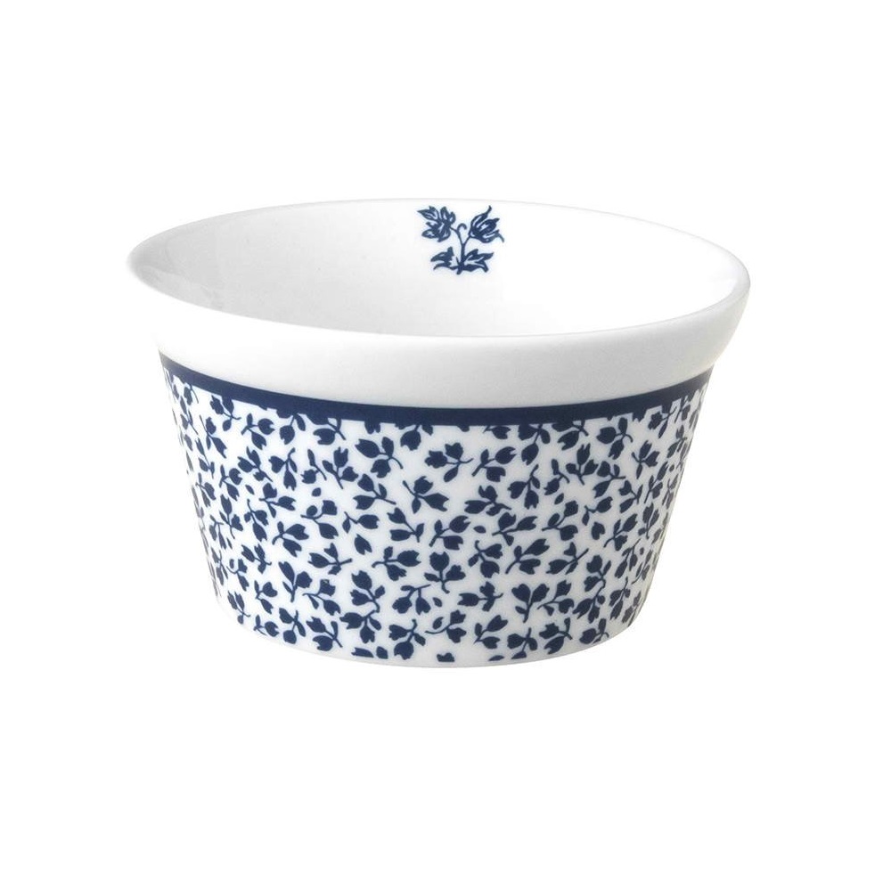 Μπολ Ramekin Πορσελάνης Λευκό-Μπλε Φ9cm 240ml Floris Blueprint Laura Ashley LA179361 - 