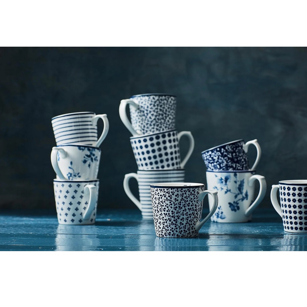 Κούπα Πορσελάνης 220ml Λευκή – Μπλε Petit Fleur Blueprint Laura Ashley LA178242 - 5