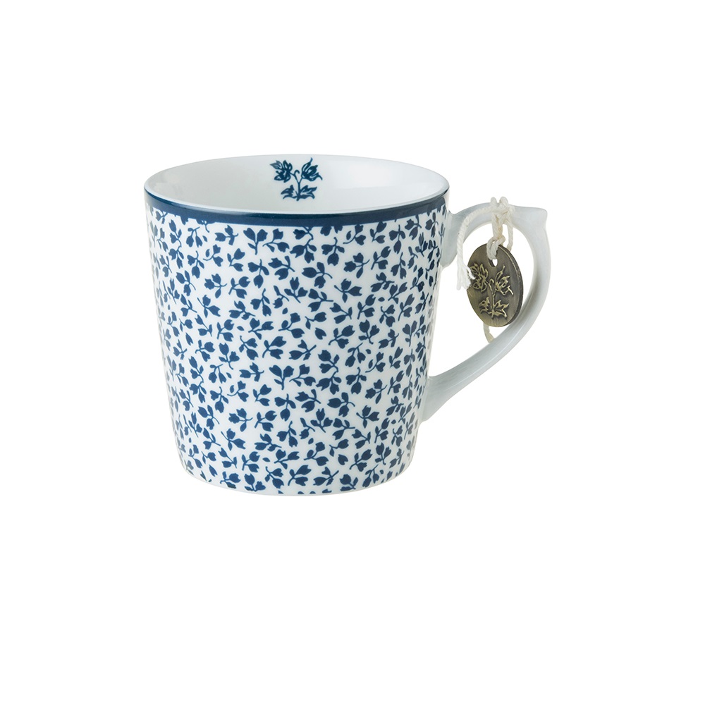 Κούπα Πορσελάνης 220ml Λευκή – Μπλε Floris Blueprint Laura Ashley LA178245 - 