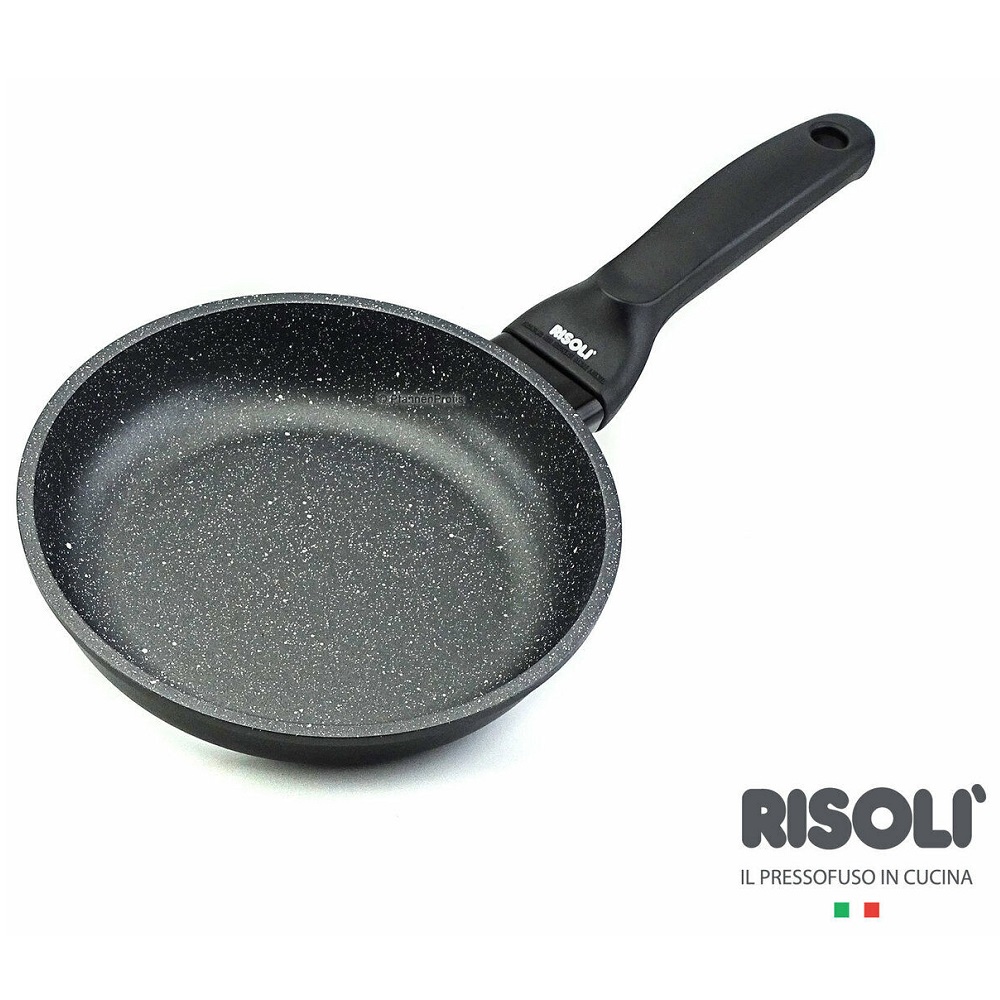 Τηγάνι Χυτού Αλουμινίου Φ28cm Αντικολλητικό Granito Risoli 103GR/28 - 