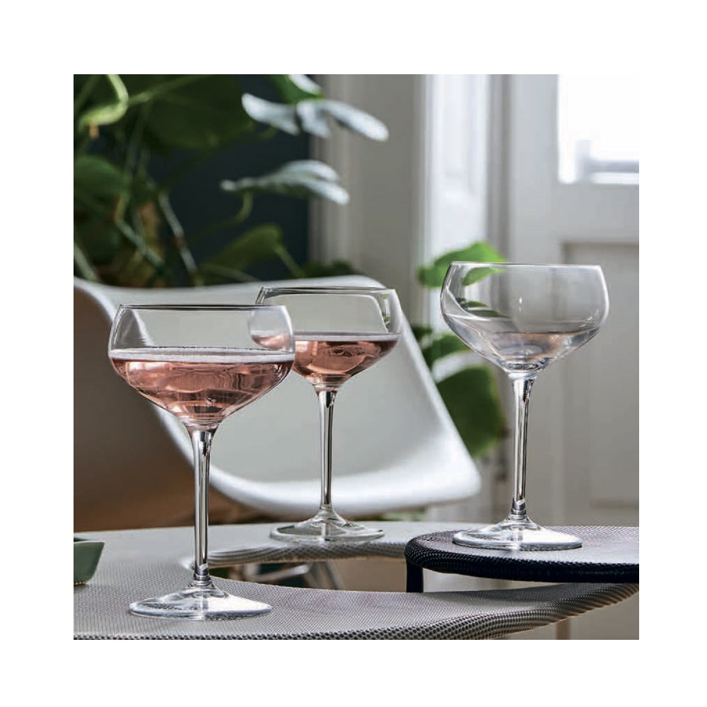 Ποτήρι Σαμπάνιας Coupe Γυάλινο Tempered 300ml Bartender Bormioli Rocco br00320757 - 2