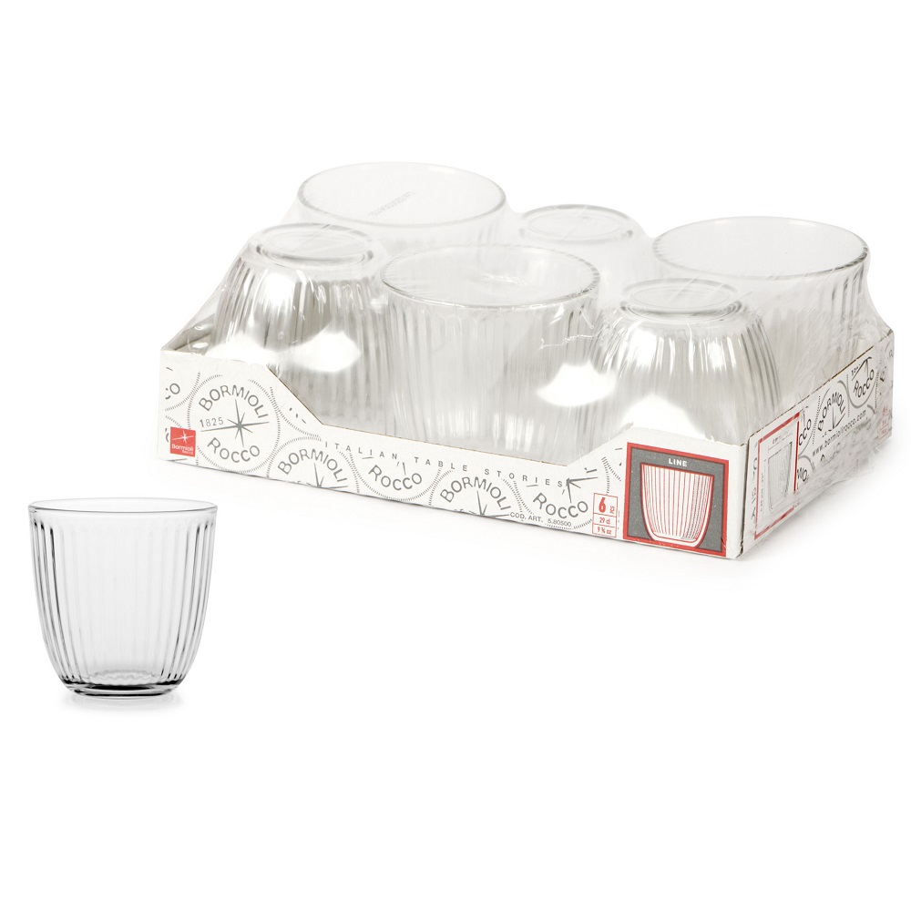 Ποτήρι Γυάλινο Water 290ml Ø8,5xH8,5cm Line Bormioli Rocco 00.10202 - 4