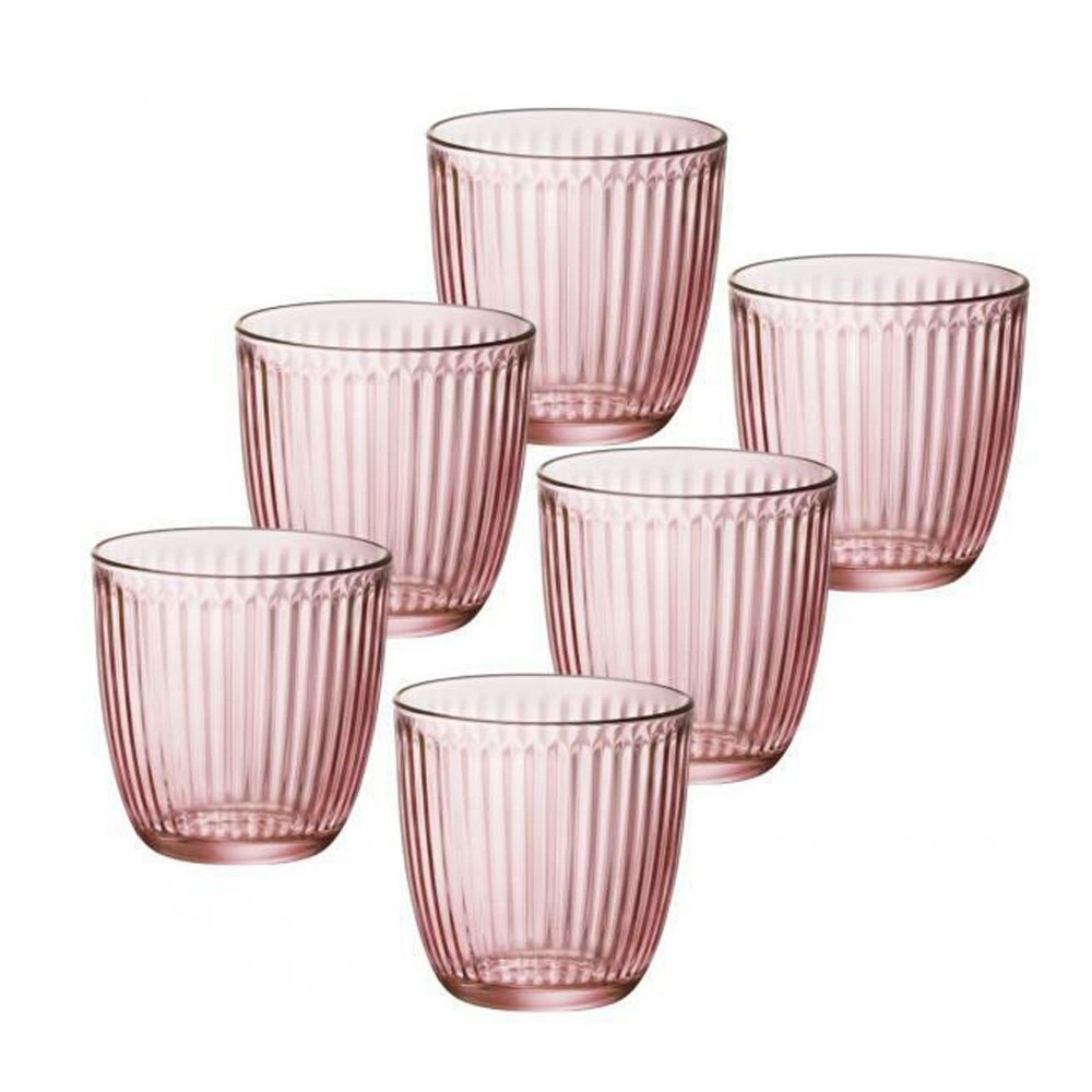 Ποτήρι Γυάλινο Water 290ml Ø8,5xH8,5cm Σετ 6 τμχ Line Lilac Rose Bormioli Rocco 00.10203 - 2