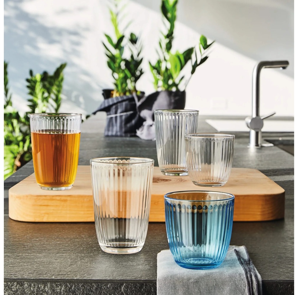 Ποτήρια Γυάλινα Σετ 6 390ml Line Long Drink Bormioli Rocco 00.10205 - 3