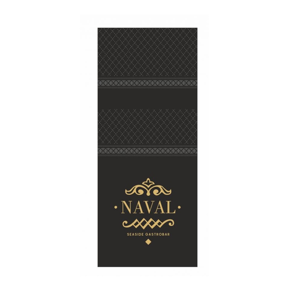 Χαρτοπετσέτες Πολυτελείας Slim Φάκελος Μαύρες 2 Φύλλων 120τμχ Finezza 4Σ-ΑΤ-01 - 2