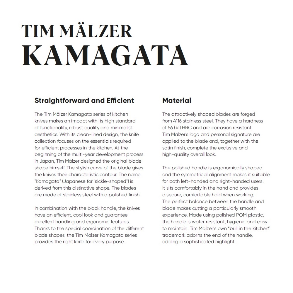 Μαχαίρι Λαχανικών Chef 20cm Tim Mälzer Kamagata Kai TMK-0706 - 4