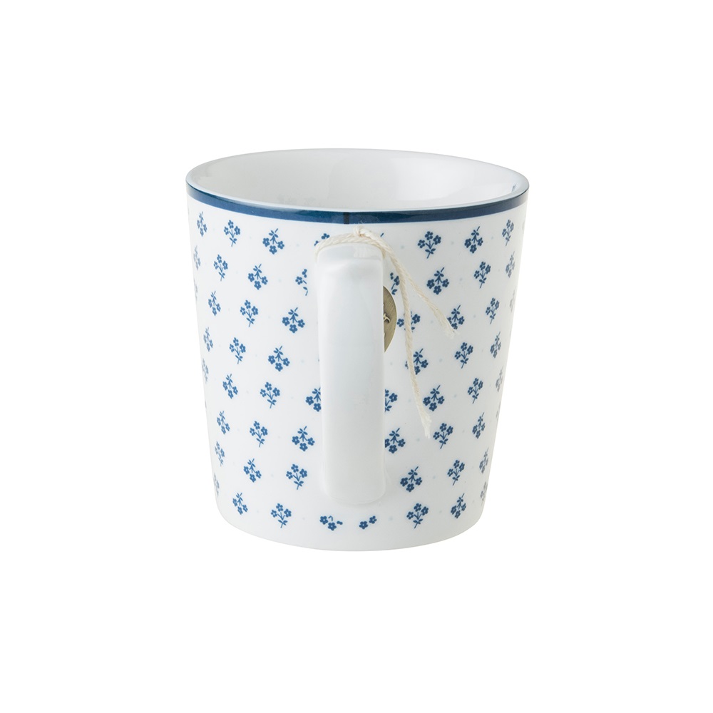 Κούπα Πορσελάνης 320ml 12x8,8xH8,9cm Λευκή – Μπλε Petit Fleur Blueprint Laura Ashley LA178236 - 2