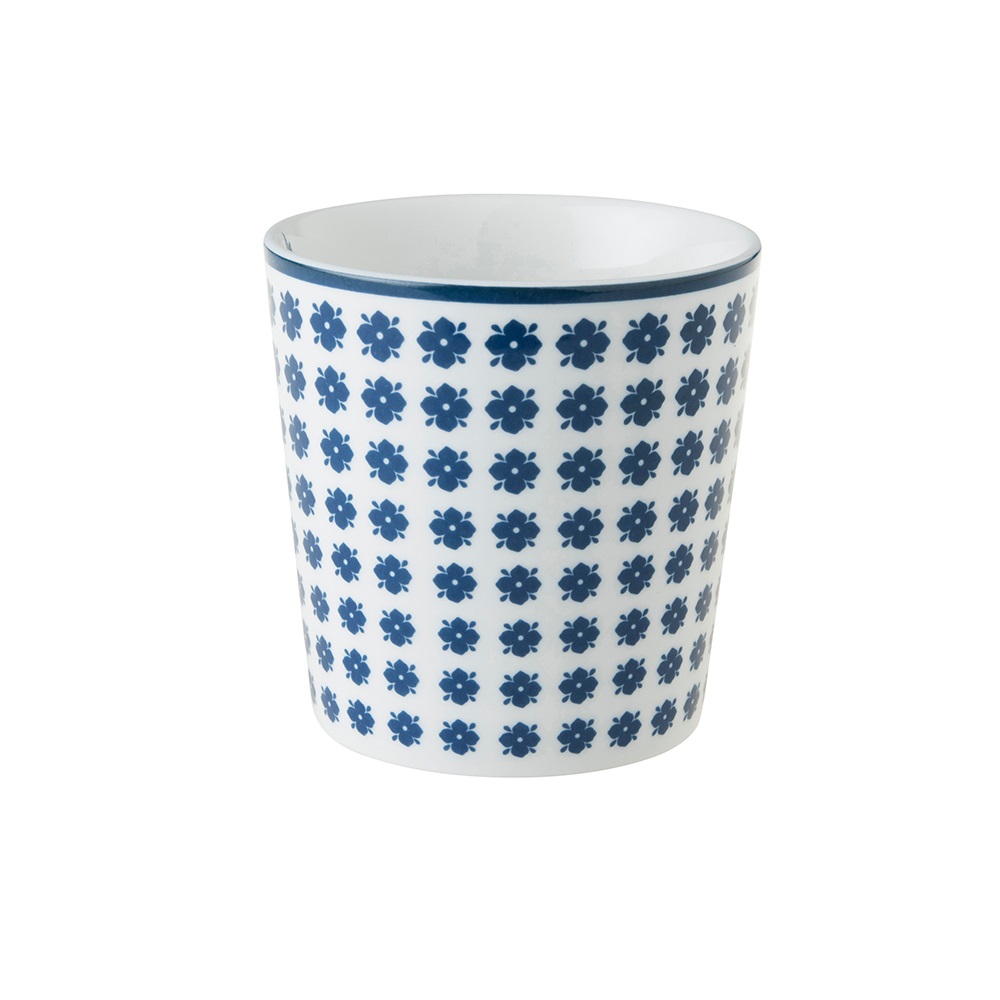 Κούπα Πορσελάνης 320ml 12x8,8xH8,9cm Λευκή – Μπλε Humple Daisy Blueprint Laura Ashley LA178237 - 2