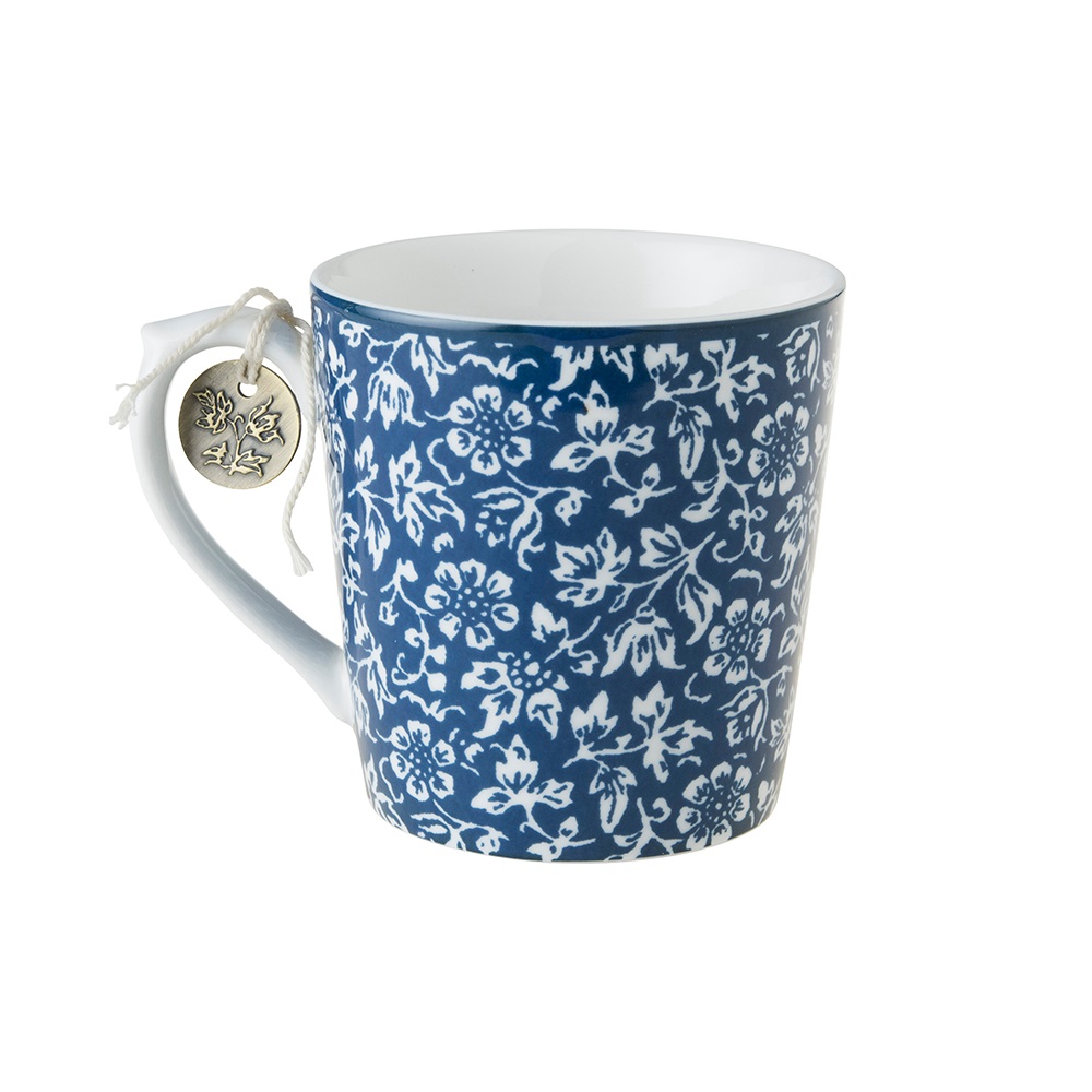 Κούπα Πορσελάνης 320ml 12x8,8xH8,9cm Λευκή – Μπλε Sweet Alyssum Blueprint Laura Ashley LA178238 - 3